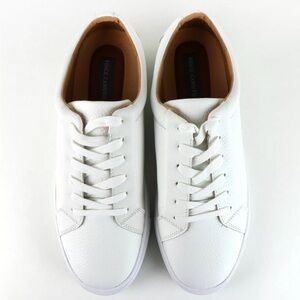 Vince Camuto White Leather Sneakers Classic Design